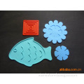 happy festival time promotion gift lively fish shape silicone tea cup coaster